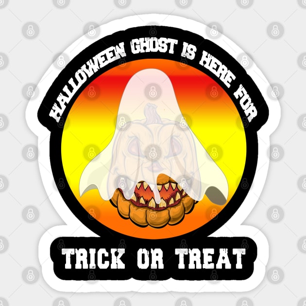 Pumpkin Ghost for halloween 2019 Sticker by zoomade